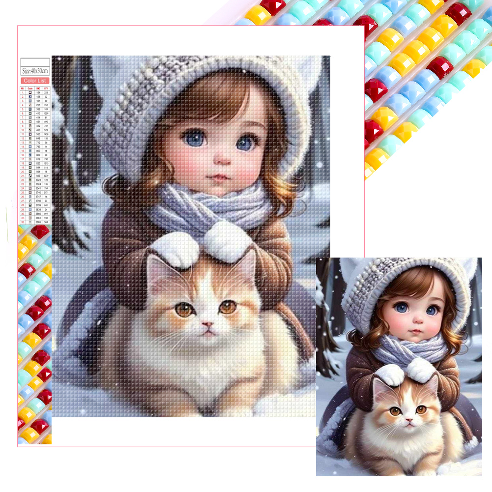 Cat - Full Square - Diamond Painting(30*40cm)