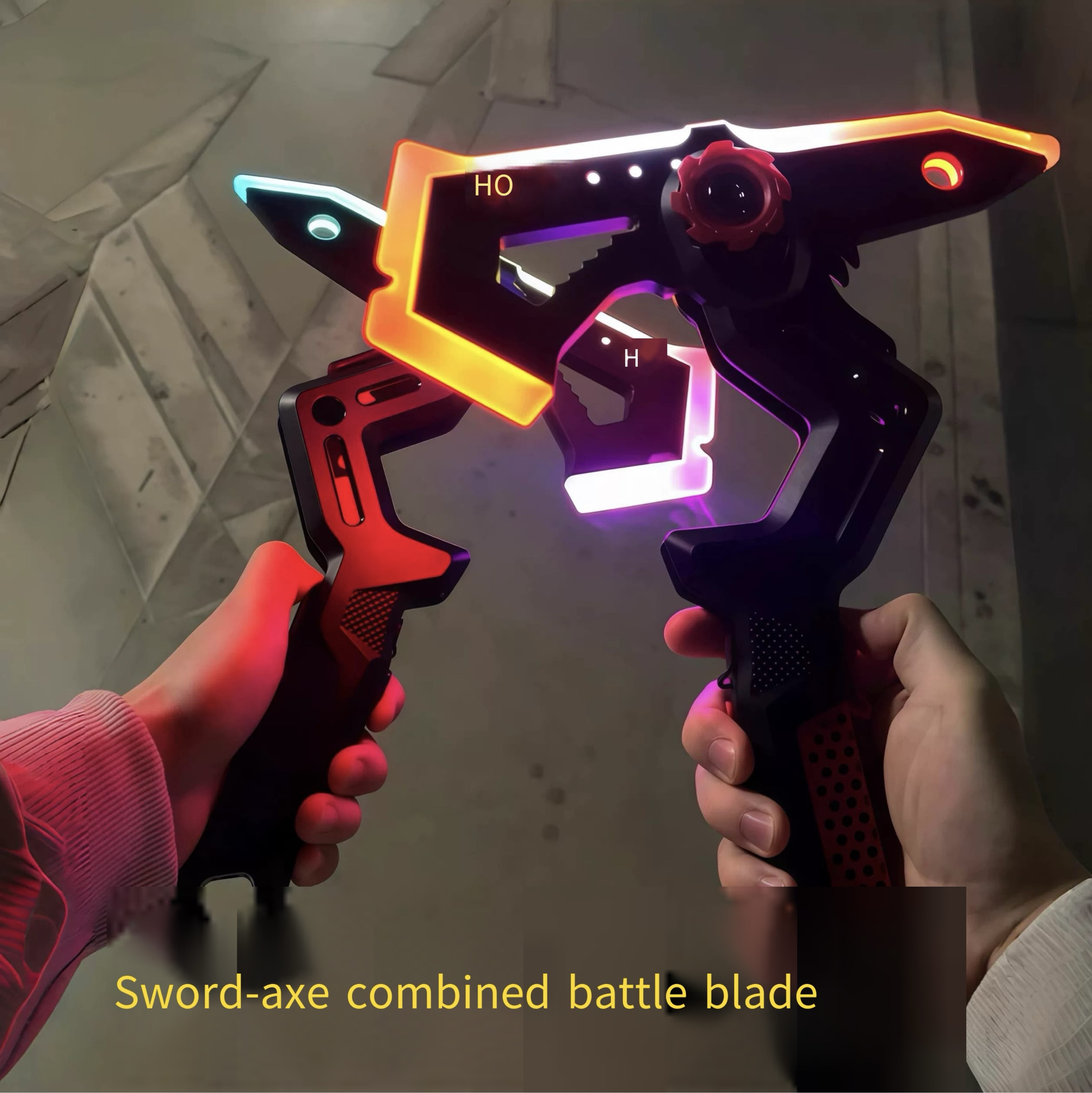 Lama Giocattolo Interstellar Spark Battle Blade – LED RGB 7 Colori, 2 Modalità, Effetti Sonori, Vibrazione, Ricaricabile USB