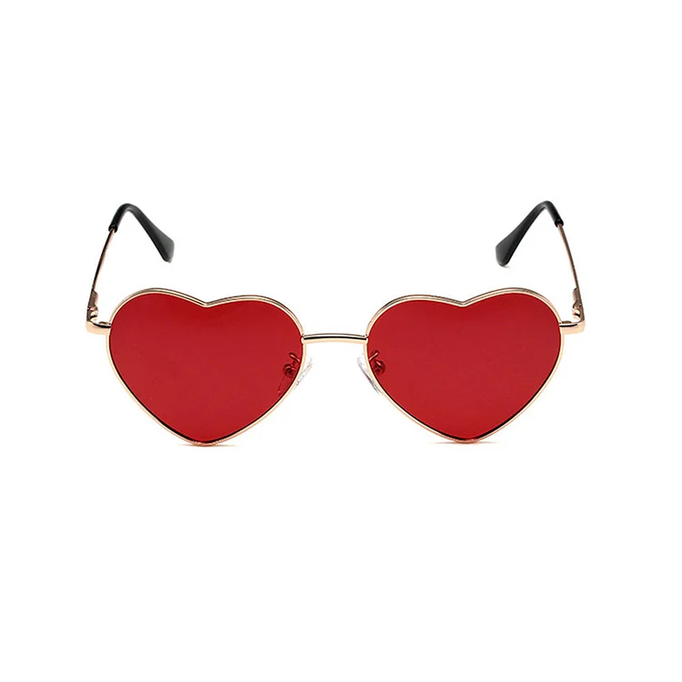 Hazbin Hotel (2024) Valentino Red Vintage Heart Sunglasses Cosplay Accessories Halloween Carnival Props