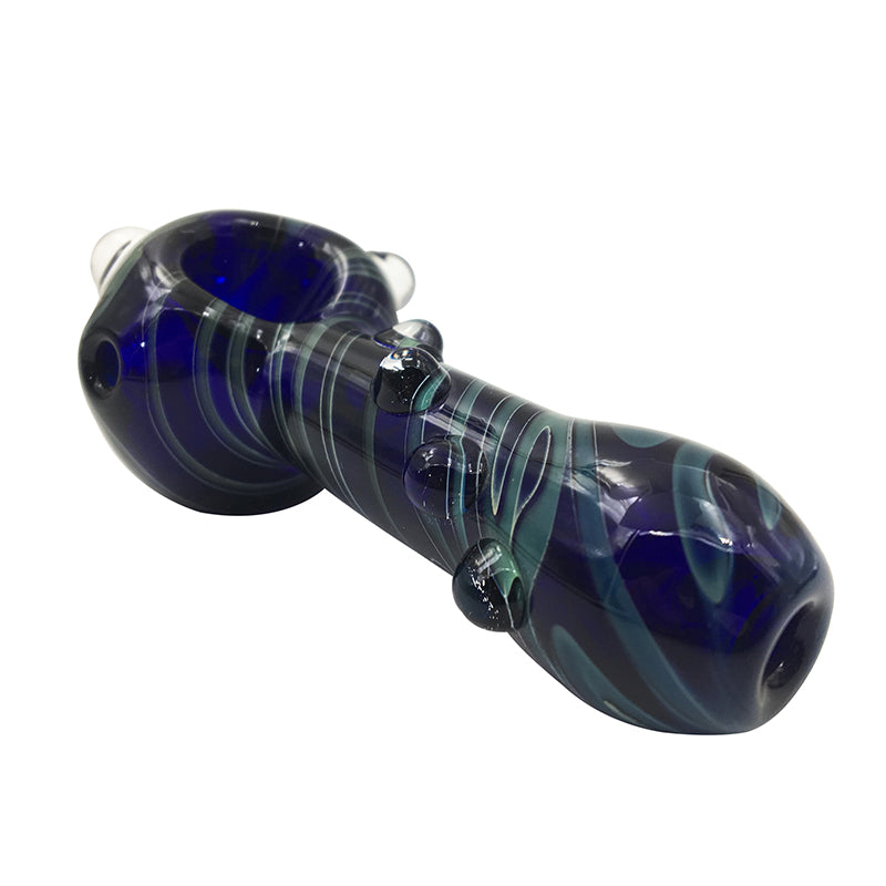 Colorful Tobacco Glass Spoon Pipes Dry Herb Hand Pipes