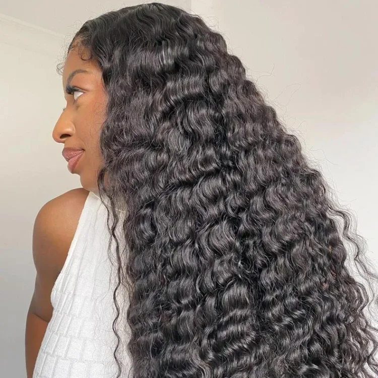 Burmese Curly Swiss HD Undetectable Lace 13x4 Lace Frontal Wig