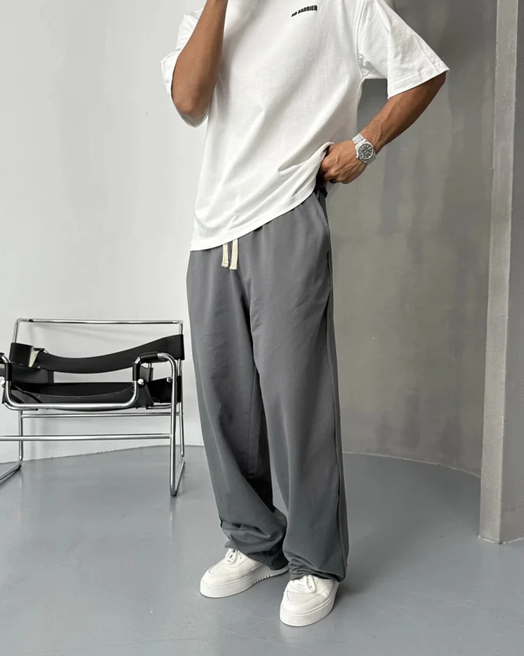 Men's Solid Color Casual Pants