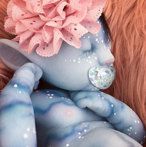  20'' Realistic Glorfindel Reborn Handmade Fantasy Blue Reborn Baby Reborn Baby Girl - Reborndollsshop®-Reborndollsshop®