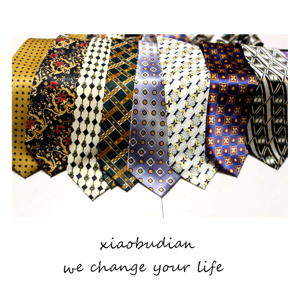Elite Visions: Men's Premium 10CM Faux Silk Tie - Vintage Print,  Formal Wide Business Necktie