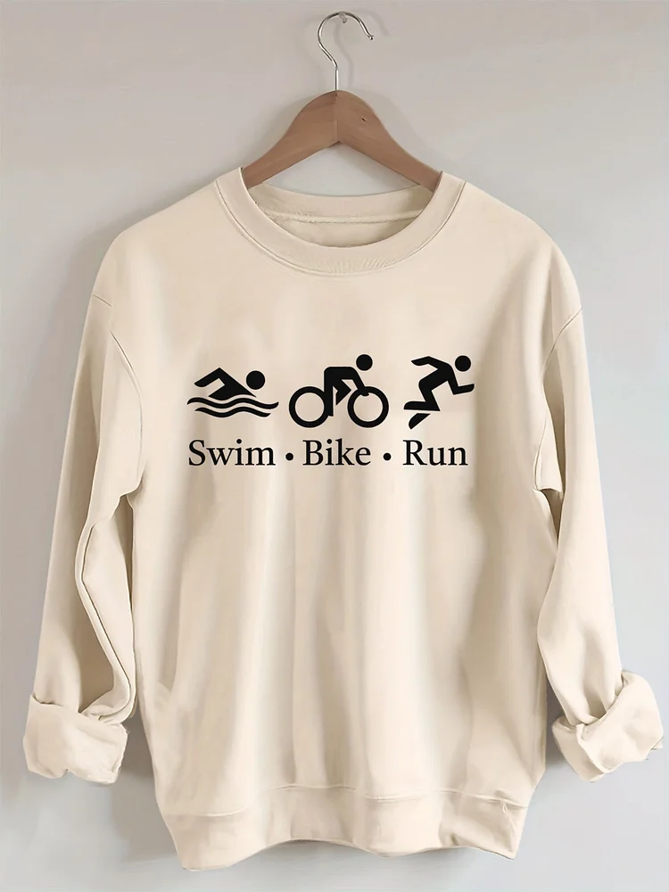 Swim Bike Run Sweatshirt socialshop