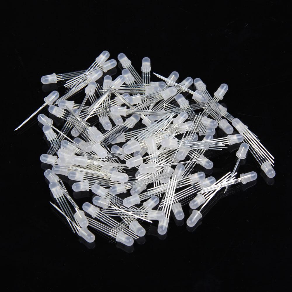 100Pcs Ultra-Bright 5mm 4 Pin RGB Diffused Common Anode LED Red Green Blue-Night Light, 501 Original
100Pcs Ultra-Bright 5mm 4 Pin RGB Diffused Common Anode LED Red Green Blue-Night Light, 501 Original