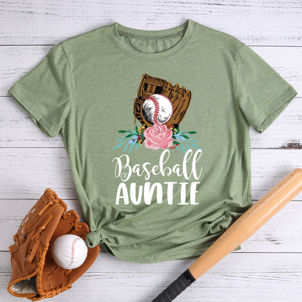 Cute baseball auntie  T-shirt Tee -06481-Guru-buzz