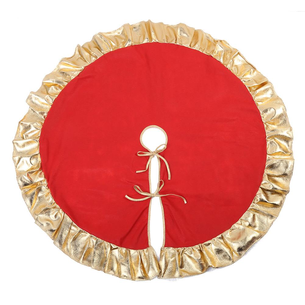 Red Christmas Tree Skirt Ruffle Edge Tree Apron Golden Cloth Ornament Decor, 501 Original
Red Christmas Tree Skirt Ruffle Edge Tree Apron Golden Cloth Ornament Decor, 501 Original