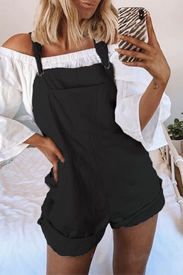 Casual Solid Patchwork Square Collar Straight Jumpsuits(3 Colors) - Life is Beautiful for You - SheChoic