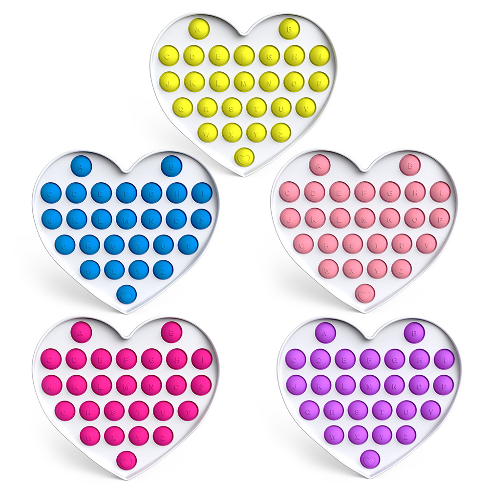 Dimple Fidget Toy Silicone Heart Push Bubble Sensory Autism Stress Reliever, Rose red, 501 Original
Dimple Fidget Toy Silicone Heart Push Bubble Sensory Autism Stress Reliever, Rose red, 501 Original