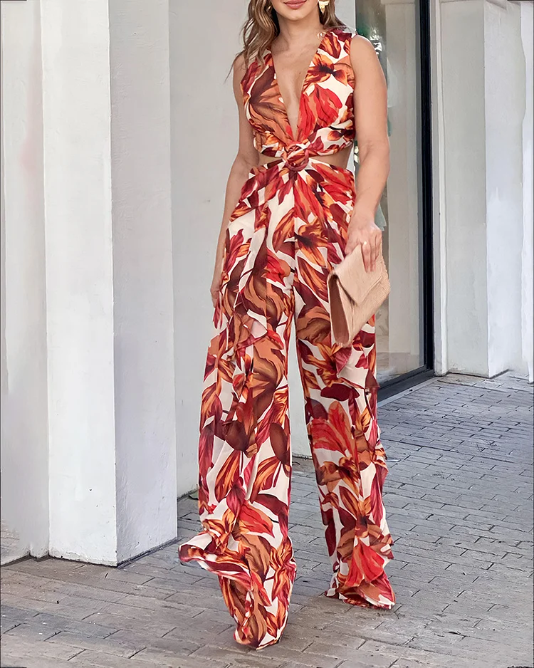 Fashion Flower Ben long jumpsuit