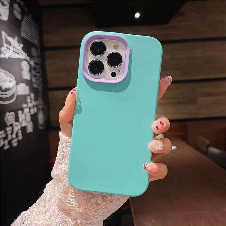 【触感いい】iPhone ケース 多機種対応 耐衝撃 軽量 全5色