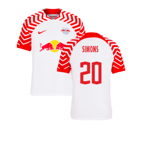RB Leipzig Xavi Simons 20 Home Shirt Kit 2023-2024