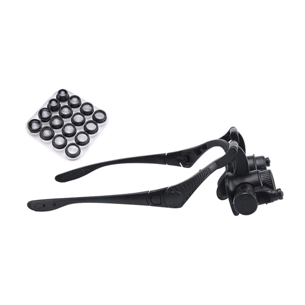Multi-Power Double Lights Magnifier Glasses Loupe Magnifying Glass w/Lens, 501 Original
Multi-Power Double Lights Magnifier Glasses Loupe Magnifying Glass w/Lens, 501 Original