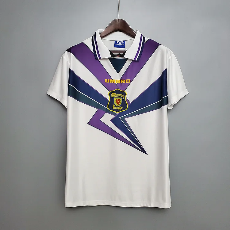 Retro Scotland 94-96 White   Football jersey retro