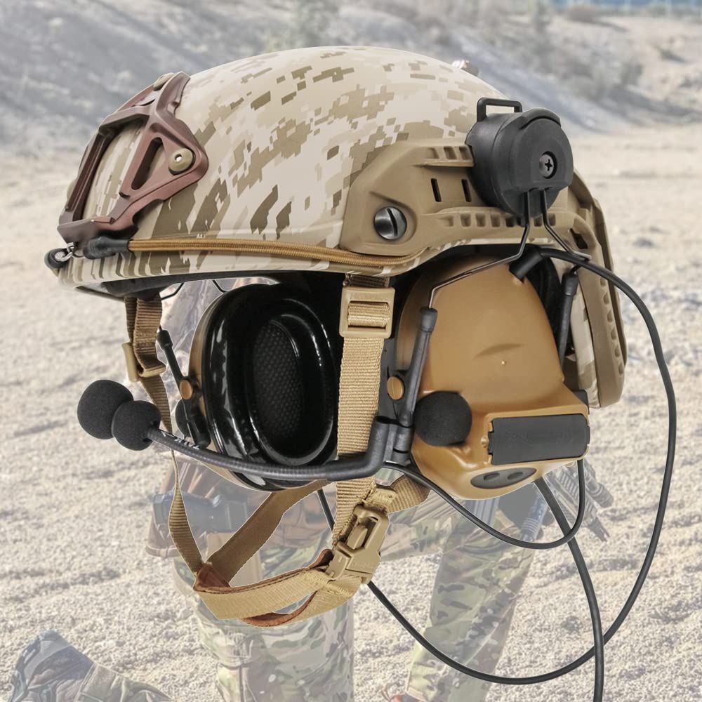 Tactical Pickup Noise Canceling Headset Set with Fast Airsoft