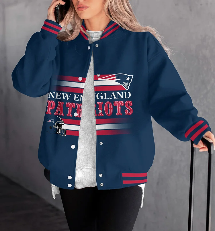 New England Patriots Women Limited Edition Full-Snap Casual Jacket