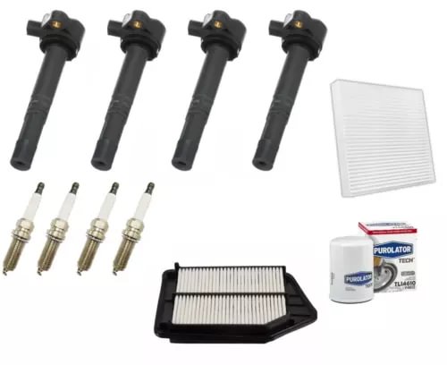 Dronehint Ignition Coil Platinum Spark Plugs Tune Up for 2013-2017 Honda Accord 2.4L (For: Acura) Parts