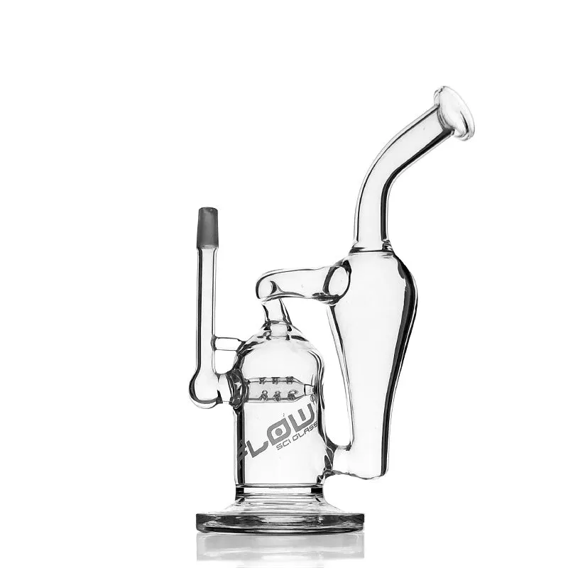 JM Flow Sci Glass Inline Perc Recycler Vapor Pipe