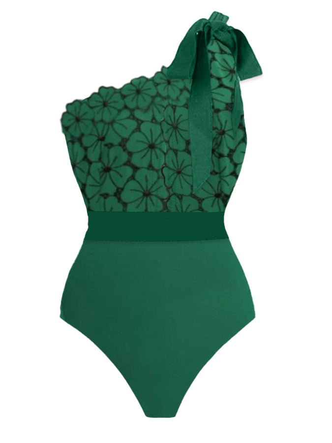 Petal Lace One-Piece Swimsuit