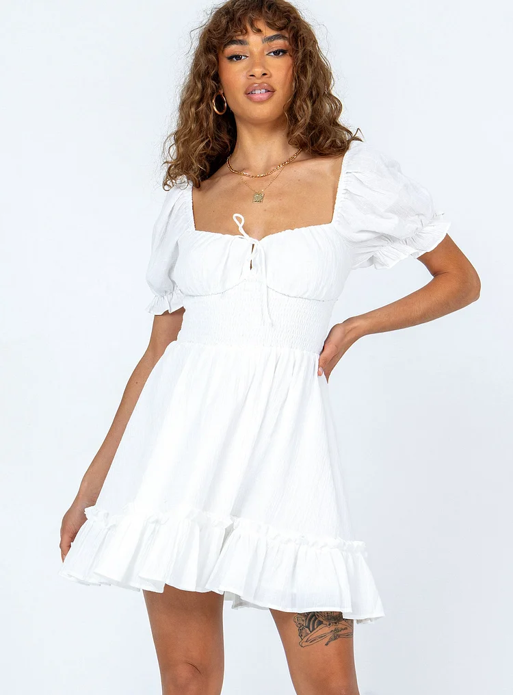 Starley Mini Dress White