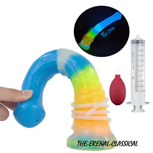 pornhint Pornhint Massager Ejaculating Penis with Strong Sucker Glowing In Dark Fantasy Erotic
