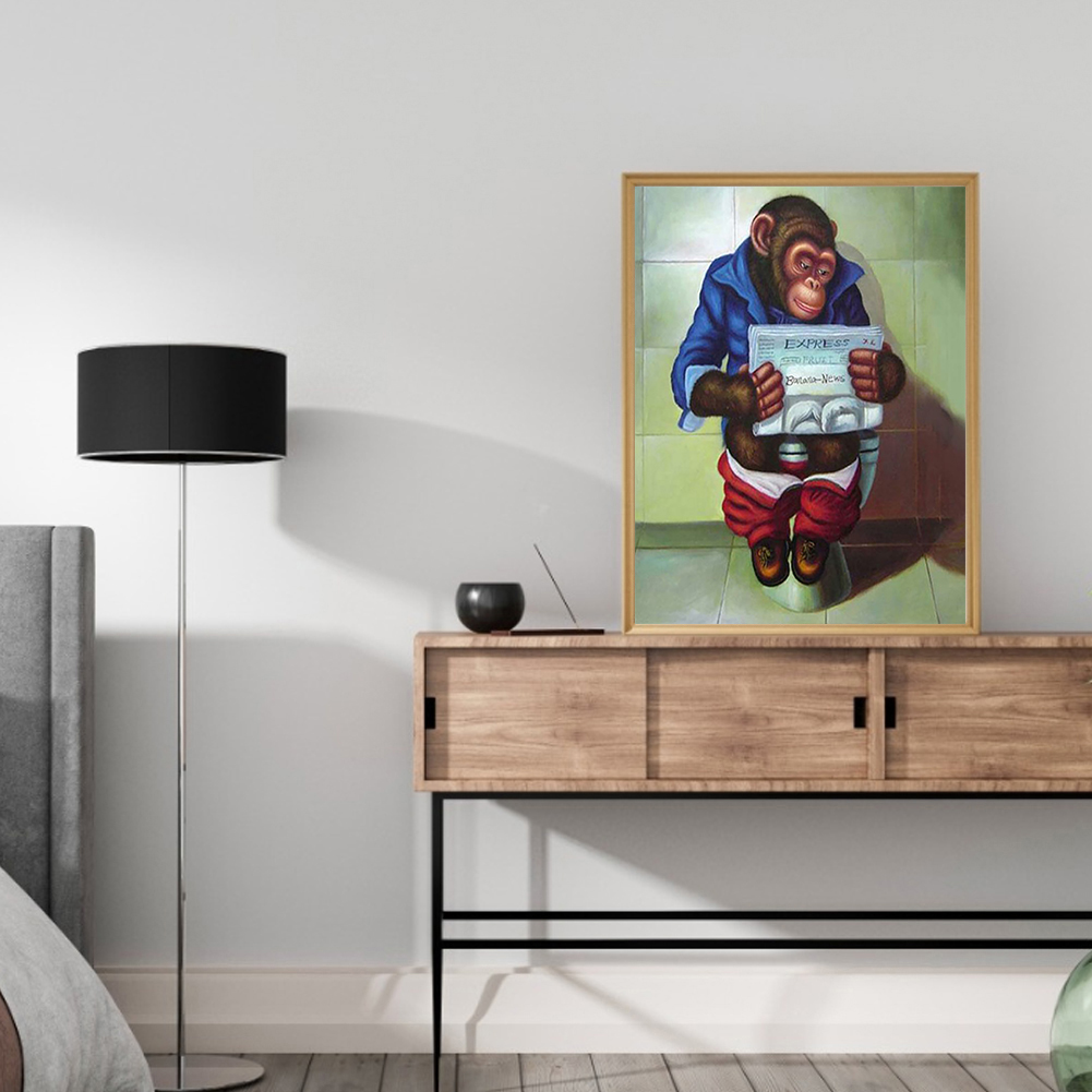 (Multi-Size) Funny Monkey Toilet - Round/Square Drill Diamond Painting 30*40CM/40*50CM, Round diamond 30*40cm, 501 Original
(Multi-Size) Funny Monkey Toilet - Round/Square Drill Diamond Painting 30*40CM/40*50CM, Round diamond 30*40cm, 501 Original