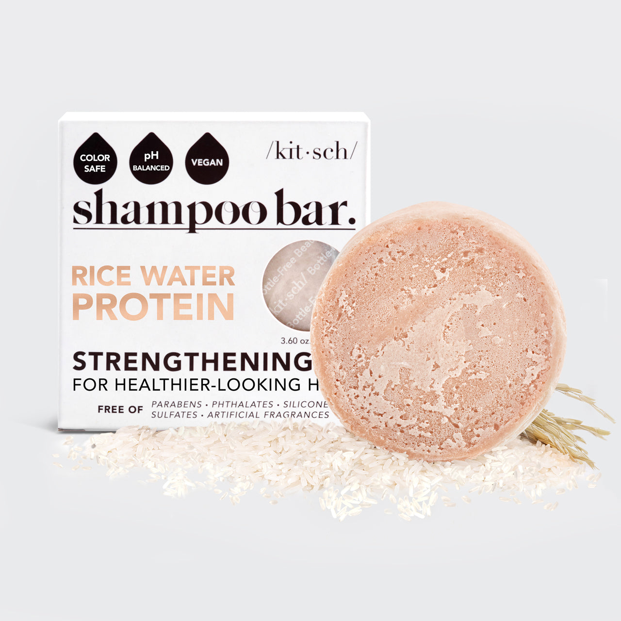 Rice Water Shampoo Bar for Hair Growth by KITSCH
