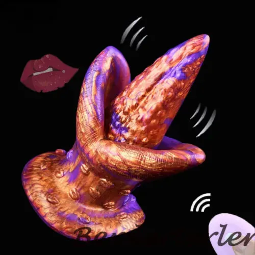 pornhint Pornhint Silicone Monster Tongue Licking Wireless Vibrator Clit Nipple Stimulator Sex Toy
