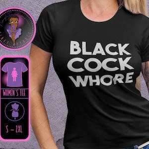 pornhint Pornhint Black Cock Whore QoS womens tshirt, Cuckold, Cheating, Bull, Creampie, Hotwife, Unfaithful wife, swinger, hotwife, bbc, queen of spades