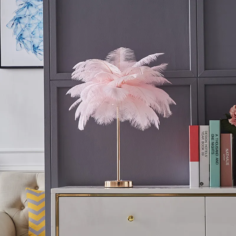 Josephine feather store floor lamp