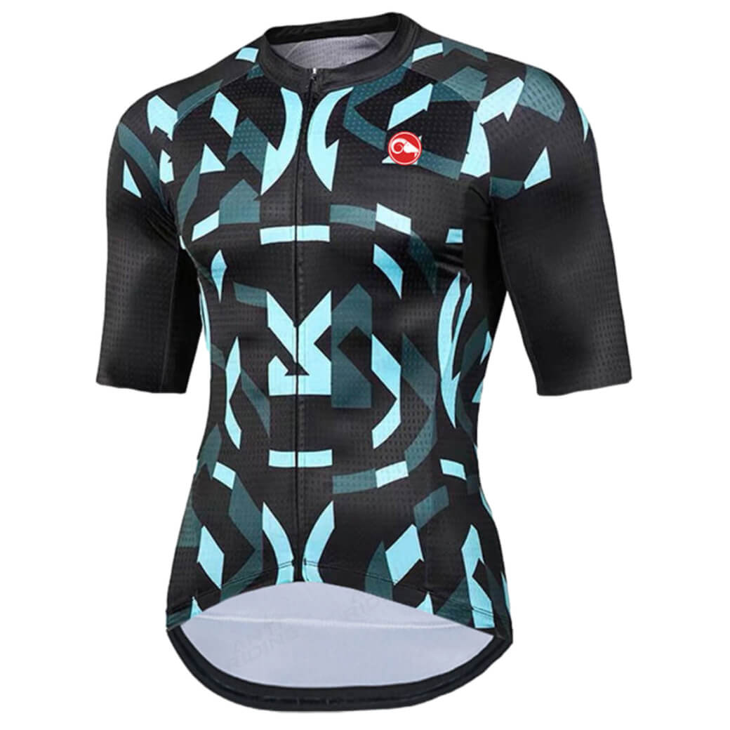 black cycling jersey mens