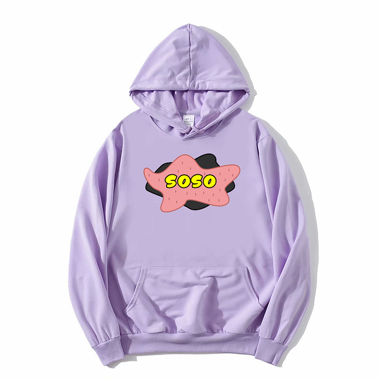 Unisex Just So So Hoodie New Arrival Winter Hoodie Purple