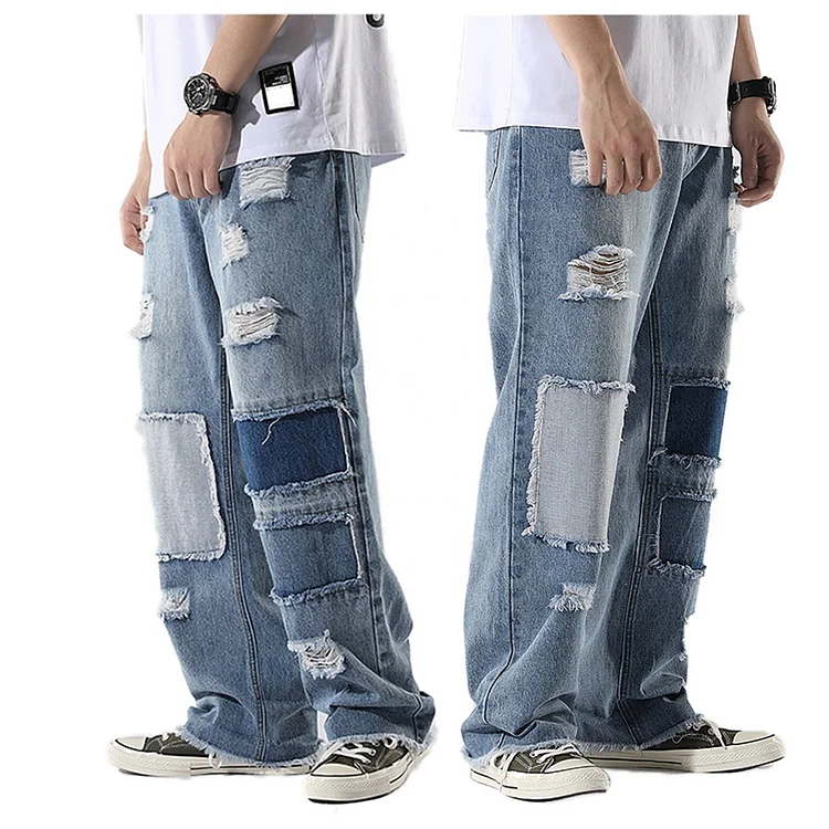 Hip Hop Jeans Jeans Casual OEM Service High Woven Lightweight