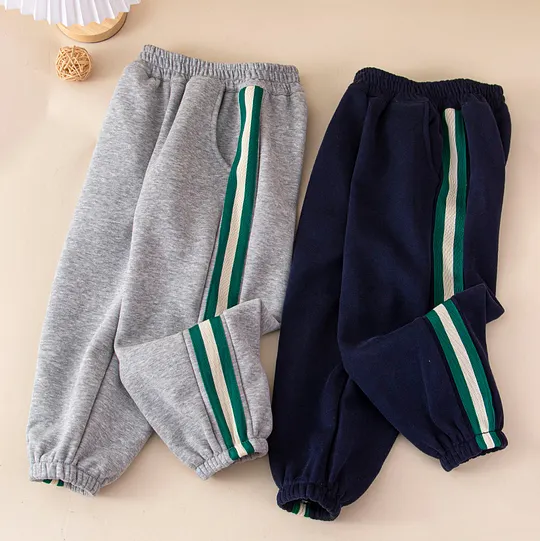 【3Y-12Y】Boys Casual Striped Design Comfortable Sweatpants