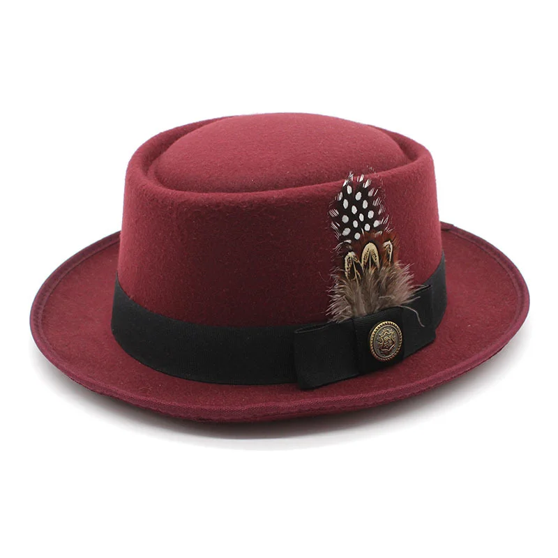 Cliff Bowler Hat-Wine Red