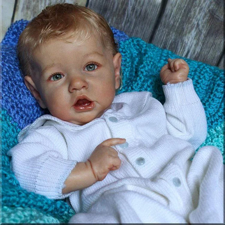 [Reborn Boy]20'' Little Jeremy Lifelike Soft Weighted Body Handsome Reborn Toddler Baby Boy Toy with Coos and Heartbeat By Dollreborns®