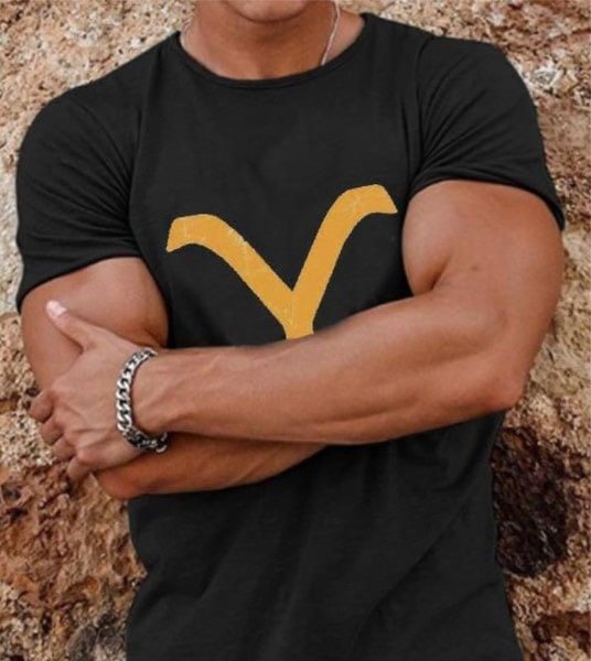 Ys fashion printed round neck short sleeve T-shirt