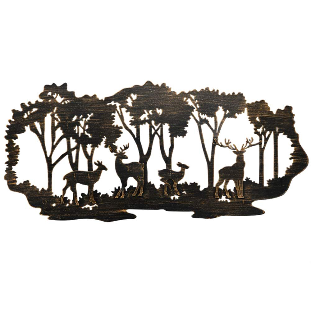Metal Iron Forst Deer Silhouette Art Pendant Craft Garden Home Wall Decor, 501 Original
Metal Iron Forst Deer Silhouette Art Pendant Craft Garden Home Wall Decor, 501 Original