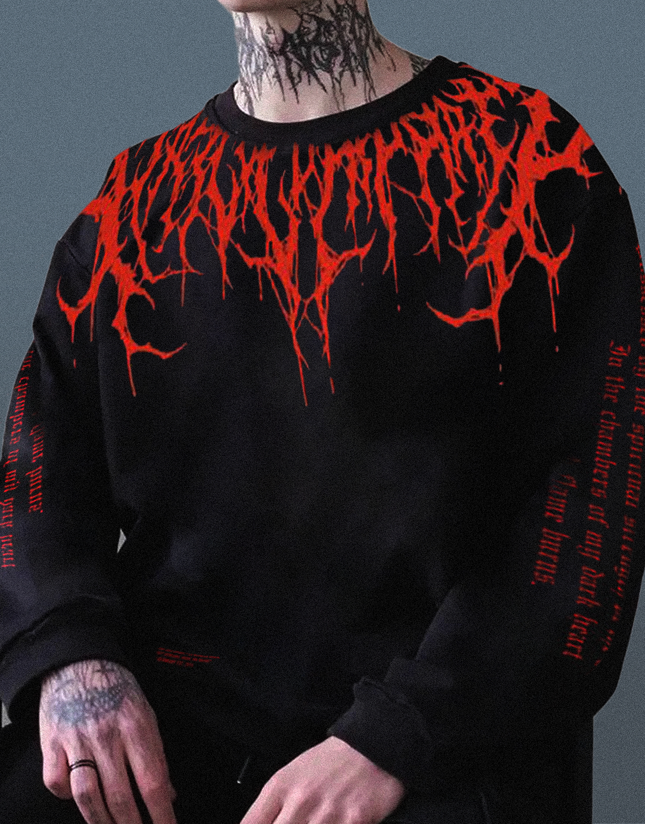 Sigilism Evil Blood Oversize Sweatshirt Lixishop 
