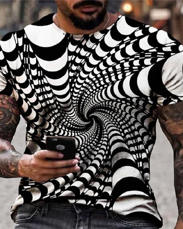 Hot Sale Men's 3D Printed Casual Short Sleeve Printed T-Shirt - Chicaggo