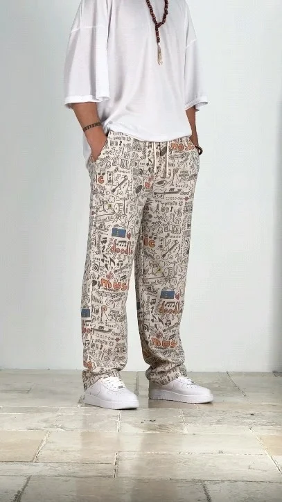 Printed Men's Casual Pants