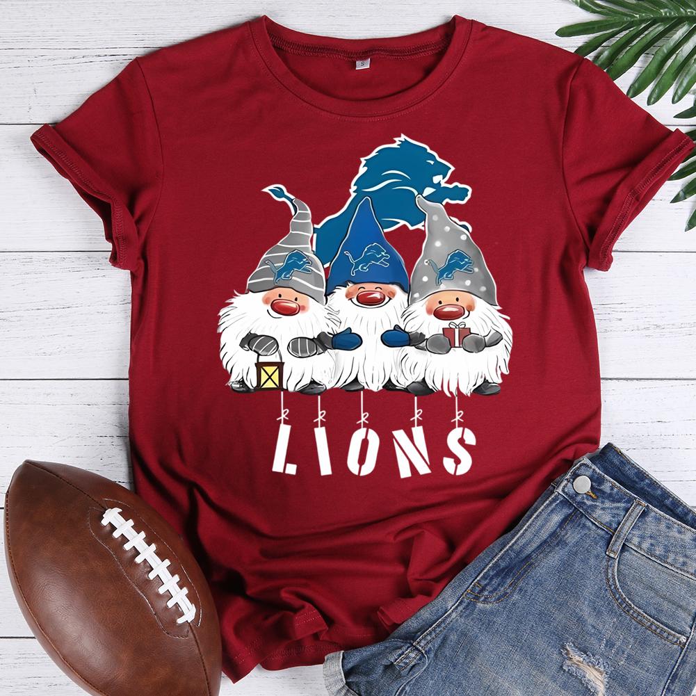 lions team Round Neck T-shirt-0023051-Guru-buzz