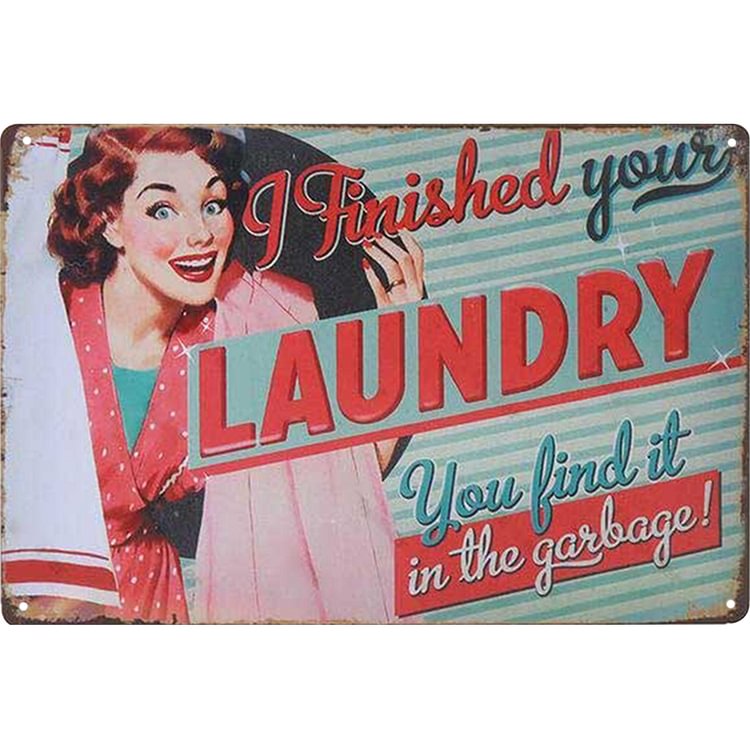 Laundry Vintage - Vintage Tin Signs/Wooden Signs - 20*30cm/30*40cm
