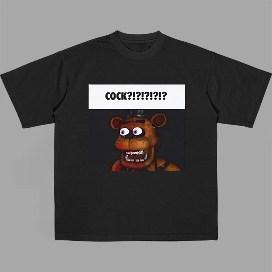 Freddy Fazbear FNAF Printed Unisex Oversized T-shirt - Devcarry