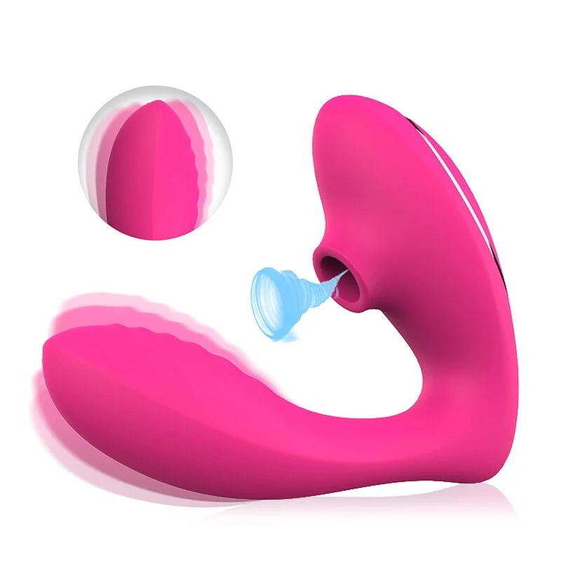 Vibrating Sucking Vibrator Wearable Rose Sexual Toy