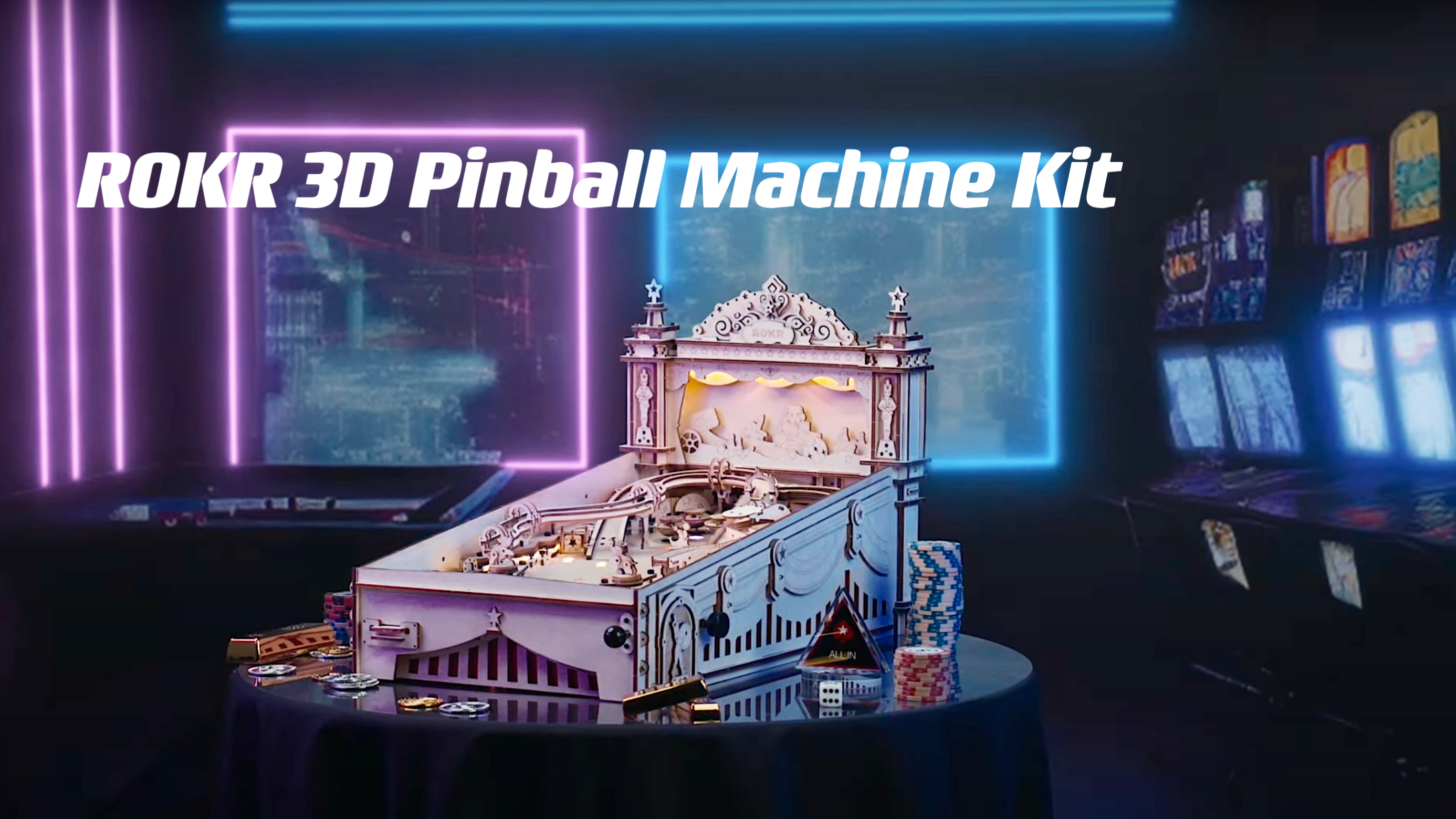Build Your Own 3D Circus Pinball Machine Kit! 