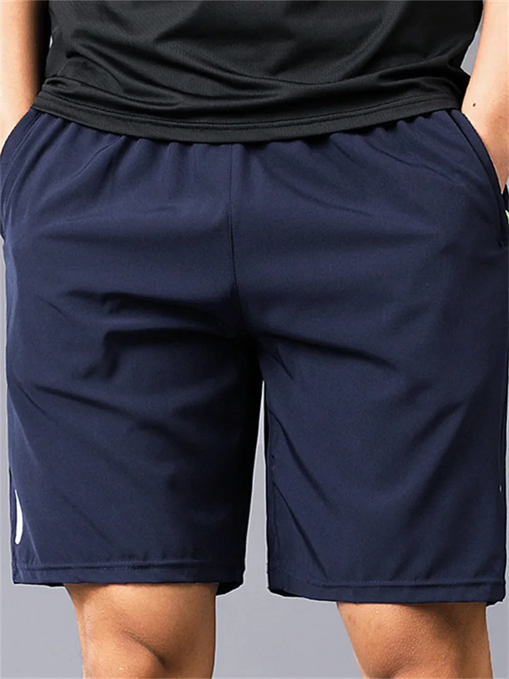 Ice Silk Men's Large Size Shorts Summer Thin Running Sports Loose Five Pants Casual Beach Pants