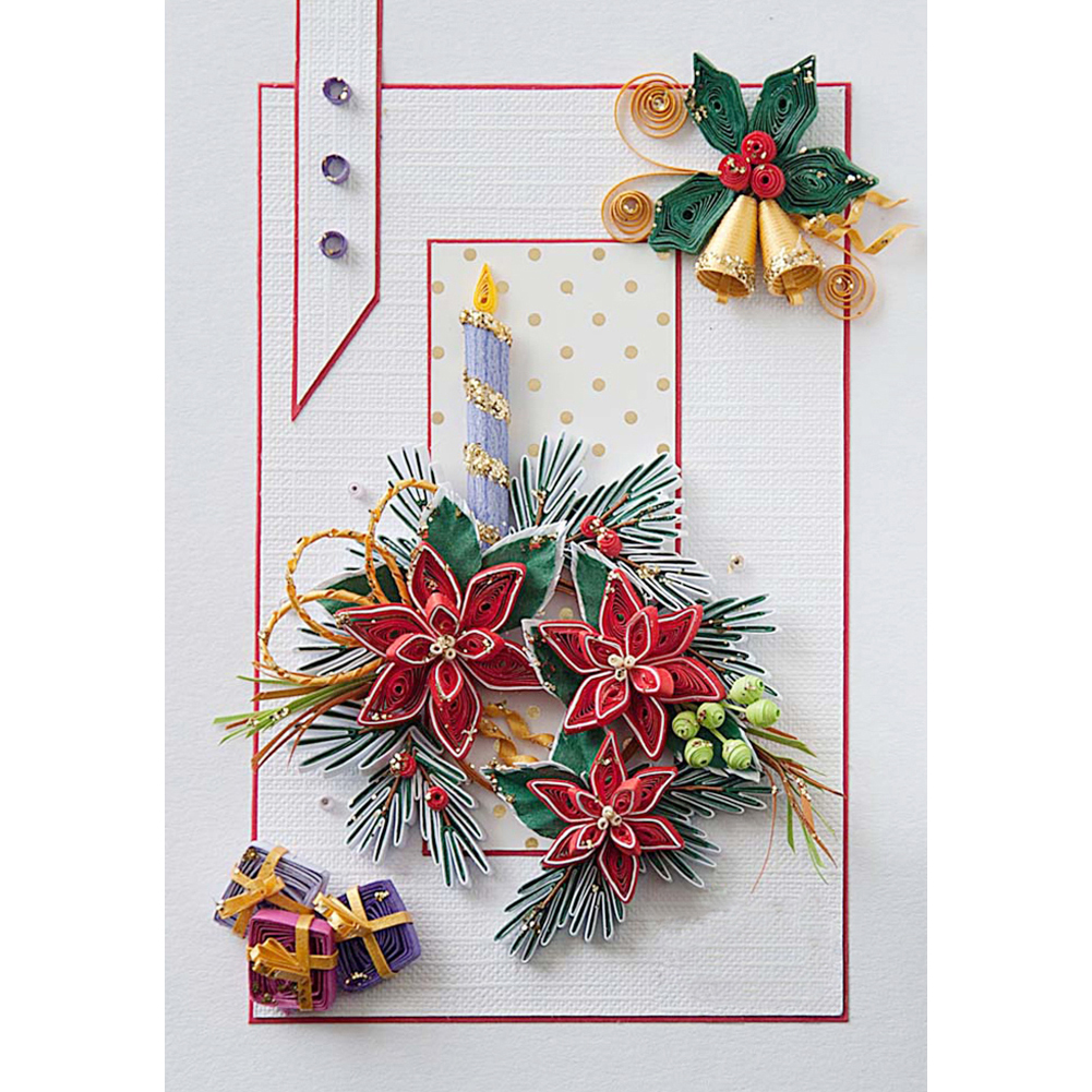 Flower Quilling Paper Christmas - Special Shaped Diamond Painting - 30*40CM, 501 Original
Flower Quilling Paper Christmas - Special Shaped Diamond Painting - 30*40CM, 501 Original