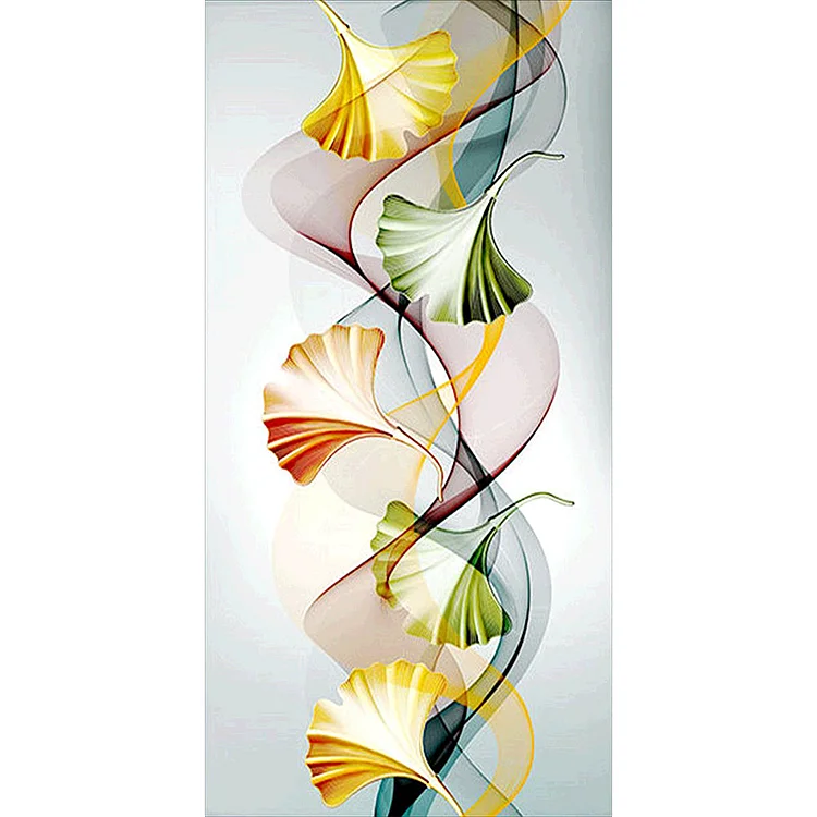 Ginkgo Leaf Round Full Drill Diamond Painting 45X85CM(Canvas) gbfke